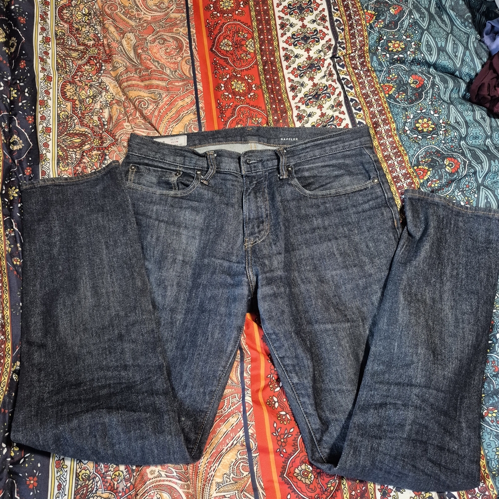 GAP Men's Dark Blue Straight Jeans